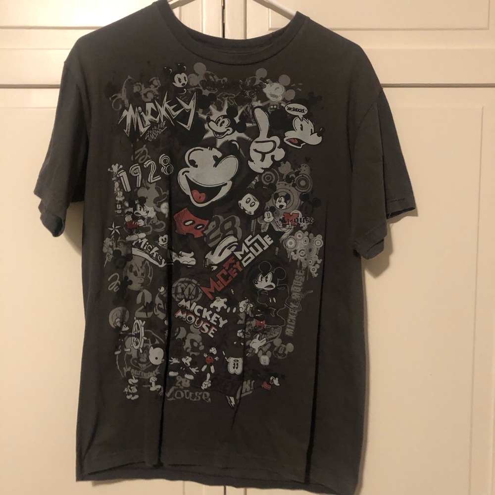 Mickey Mouse Graphic  T-Shirt - Black